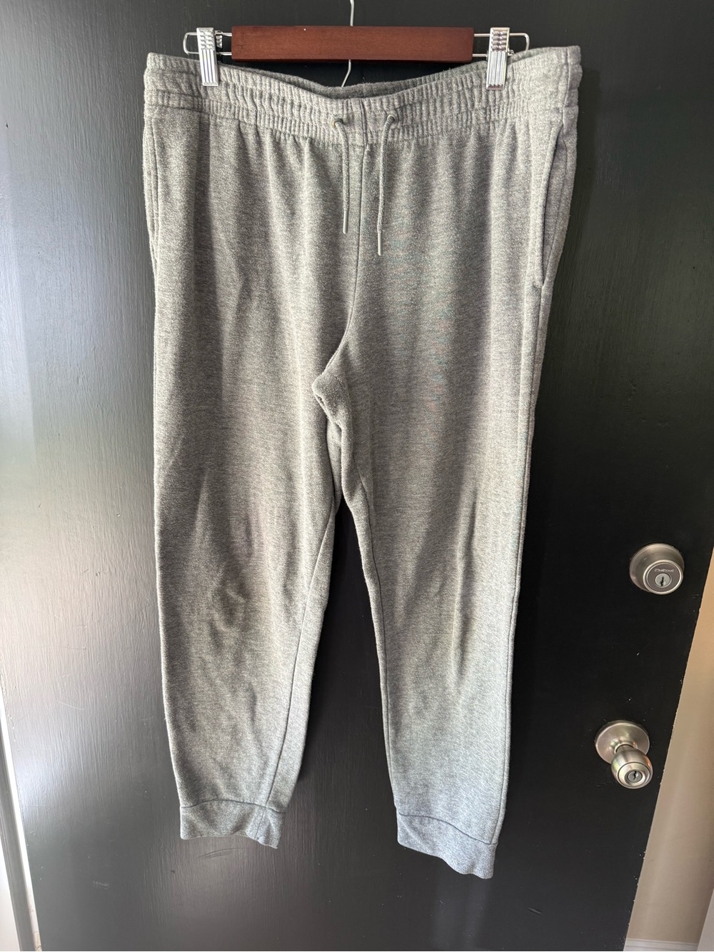 adidas Men’s Heather Gray Knit Joggers